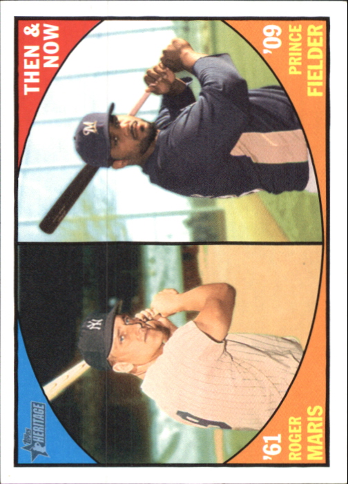 2010 Topps Heritage Then and Now #TN2 Roger Maris/Prince Fielder
