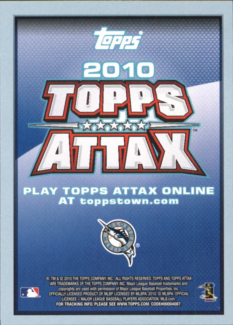 2010 Topps Attax #175 Cody Ross back image