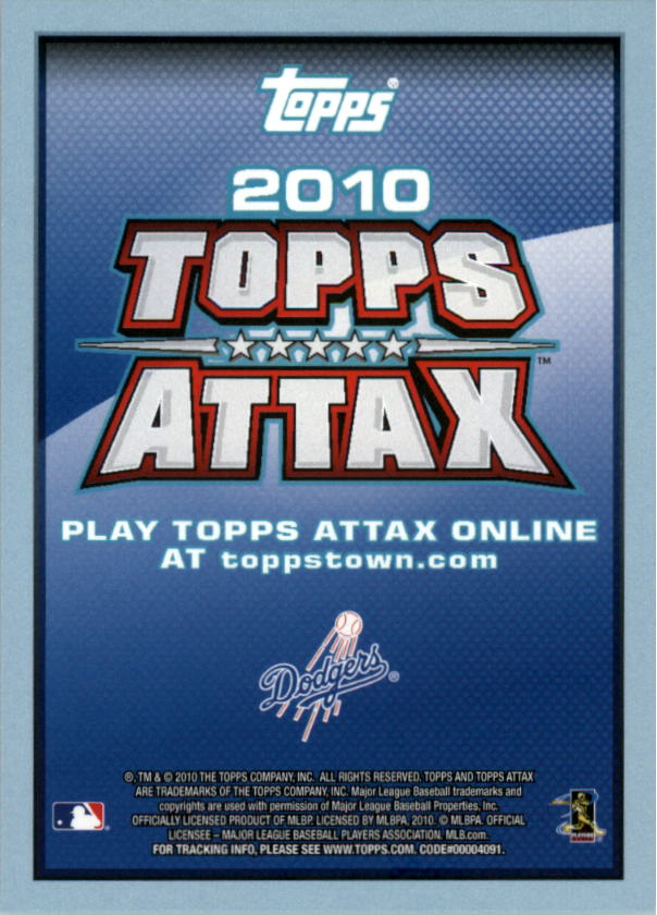2010 Topps Attax Silver Foil #31 Clayton Kershaw - NM-MT