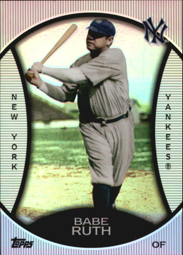 BABE RUTH ~ 2010 Topps Baseball Legends Platinum Chrome Wal-Mart Cereal ...