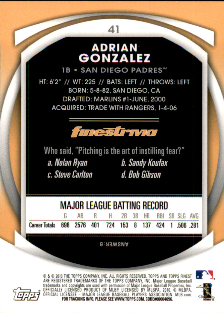 2010 Topps Finest - #113 Hunter Pence