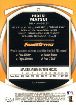 2010 Finest Baseball Card Pick (Base) - Picture 119 of 267