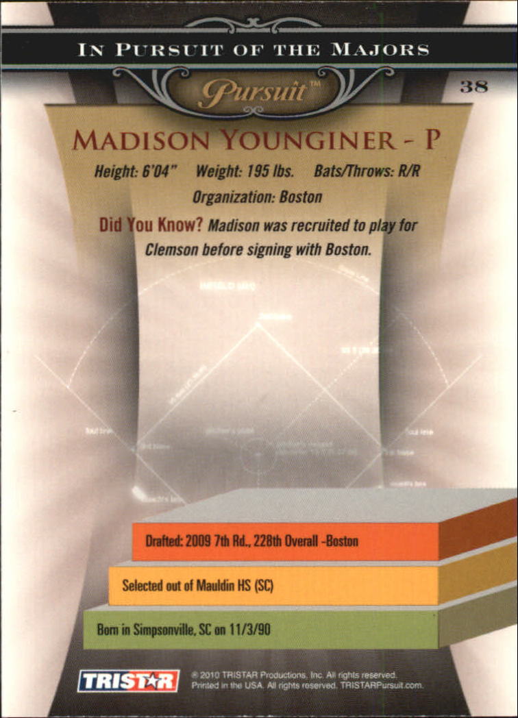 2010 TRISTAR Pursuit #38 Madison Younginer back image