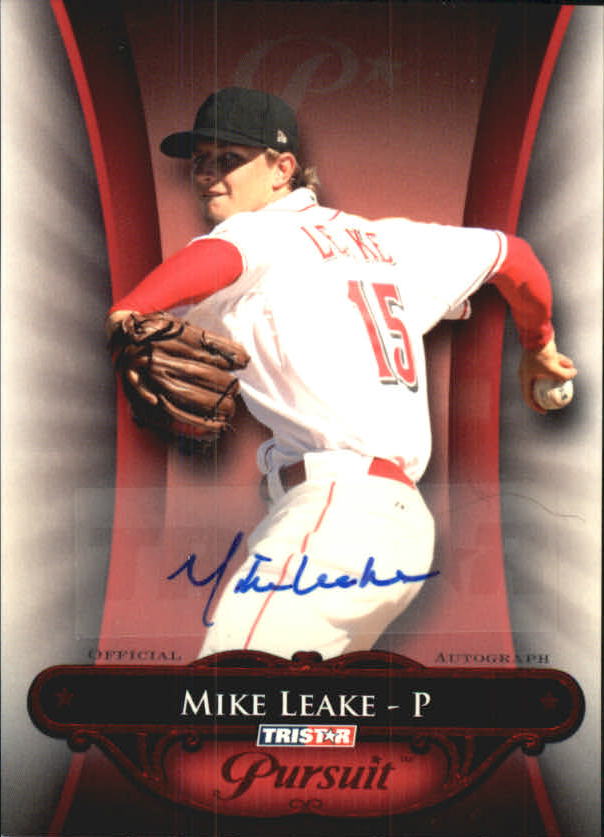 2010 TRISTAR Pursuit Autographs Red #4 Mike Leake