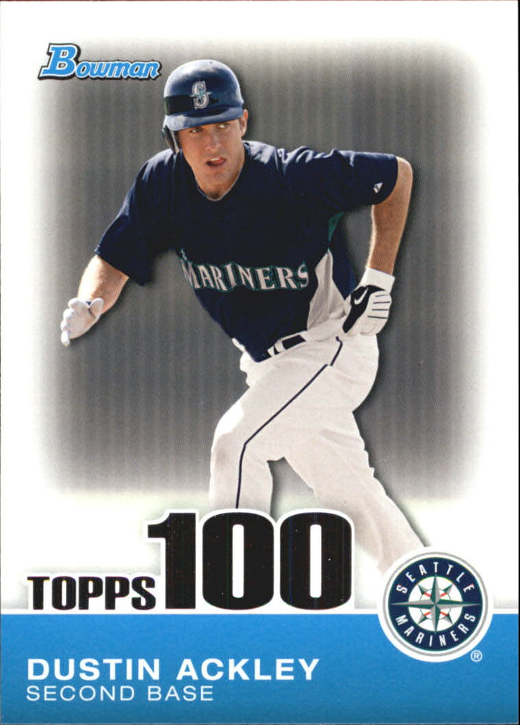 2010 Bowman Topps 100 Prospects #TP21 Dustin Ackley