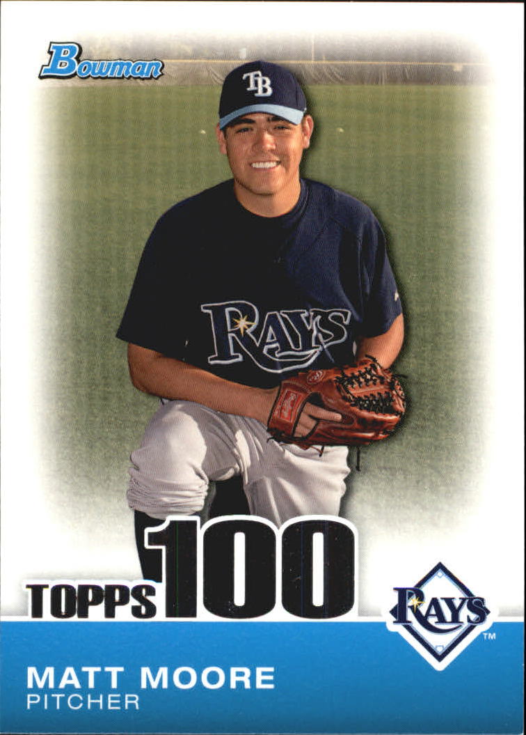 2010 Bowman Topps 100 Prospects #TP74 Matt Moore