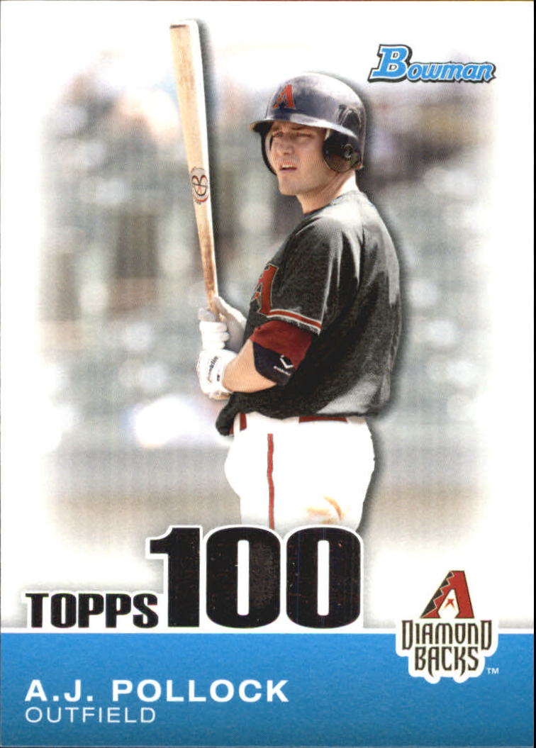 2010 Bowman Topps 100 Prospects #TP78 A.J. Pollock