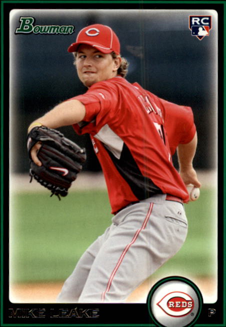 2010 Bowman #196 Mike Leake RC Rookie Card. rookie card picture