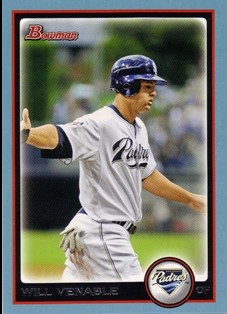 2010 Bowman Blue #4 Will Venable