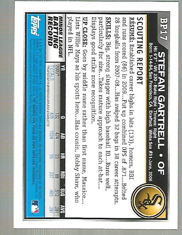 2010 Bowman Baseball "Prospects" Insert Cards #BP1 to #BP110 - Picture 35 of 221
