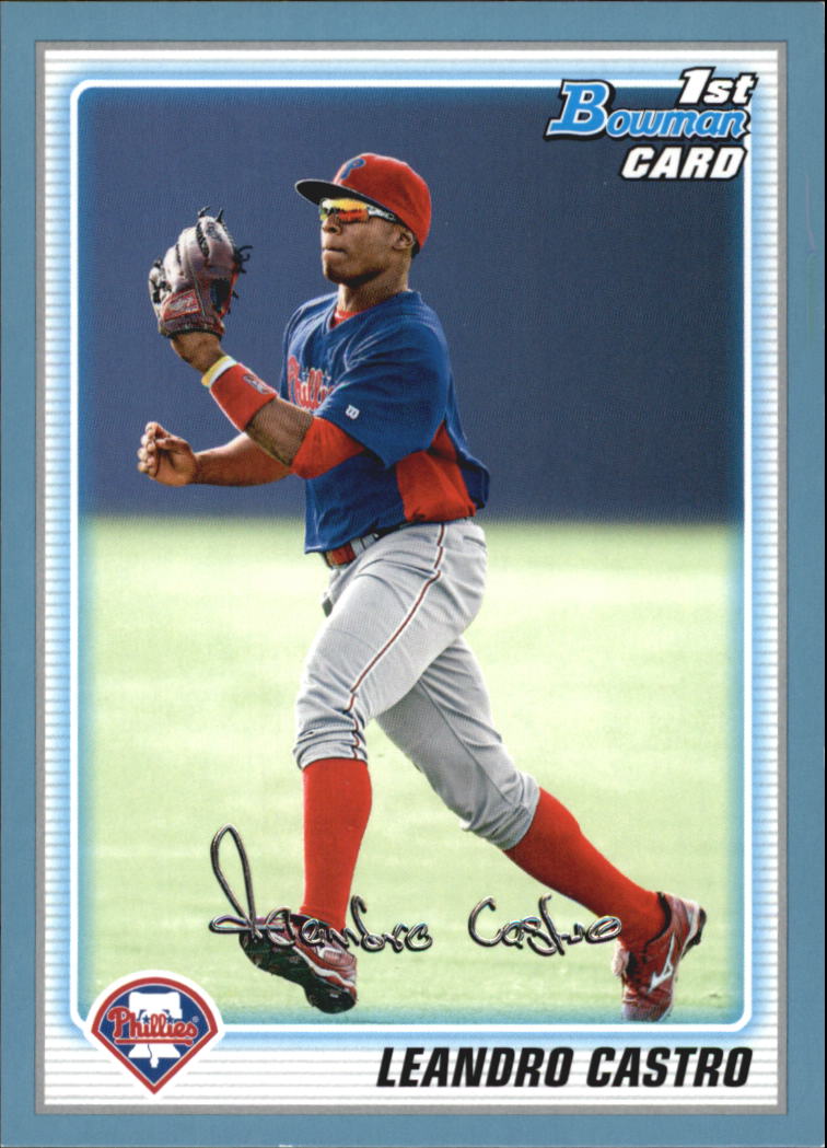 2010 Bowman Baseball "Prospects Blue" Insert Parallel Cards - Picture 19 of 32