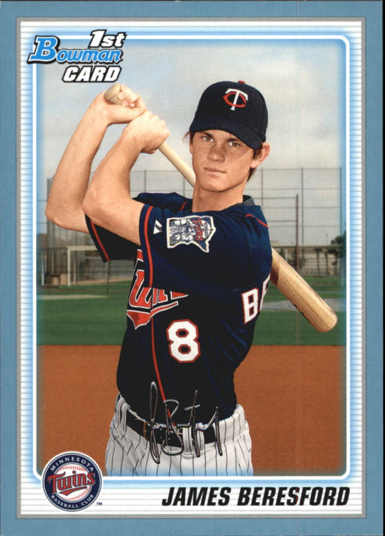 2010 Bowman Baseball "Prospects Blue" Insert Parallel Cards - Picture 27 of 32