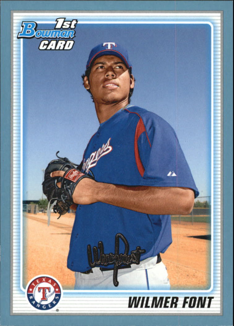 2010 Bowman Baseball "Prospects Blue" Insert Parallel Cards - Picture 29 of 32