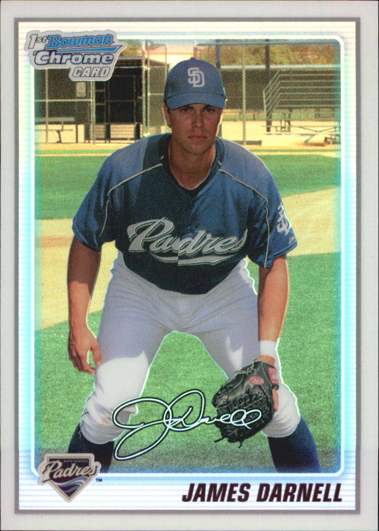 2010 Bowman Chrome Prospects Refractors #BCP115A James Darnell