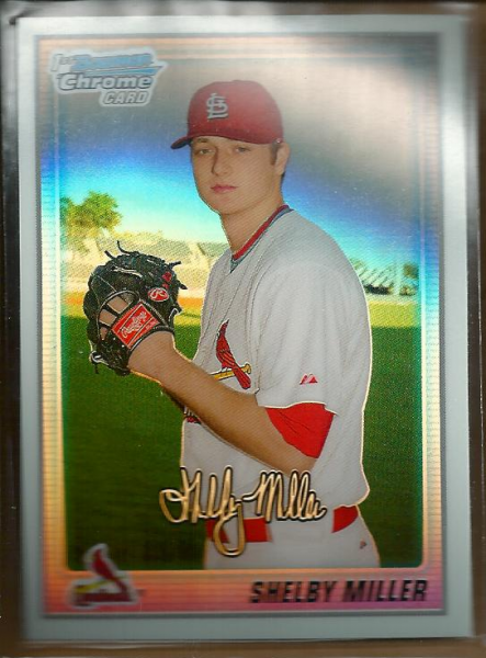 2010 Bowman Chrome Prospects Refractors #BCP204A Shelby Miller
