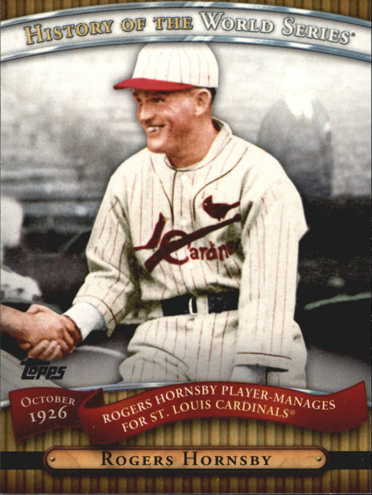 2010 Topps History of the World Series #HWS4 Rogers Hornsby