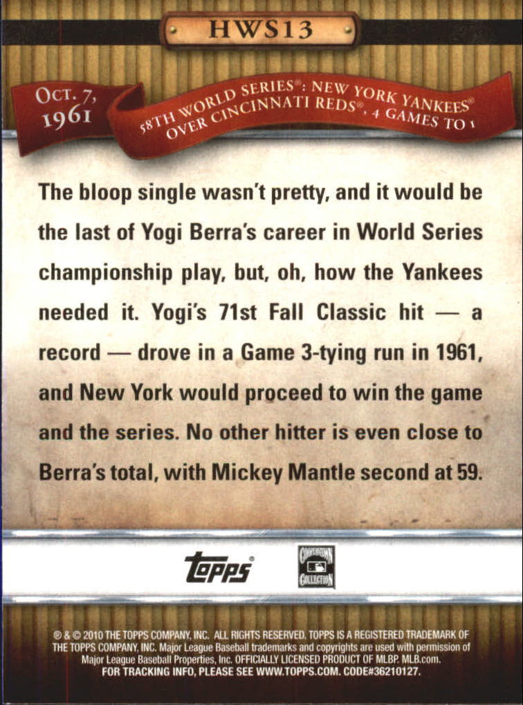 A6550- 2010 Topps Baseball Cards Assorted Inserts1 -You Pick- 15+ FREE US SHIP - Picture 284 of 376