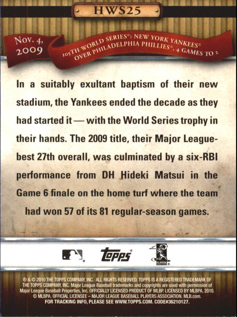A6550- 2010 Topps Baseball Cards Assorted Inserts1 -You Pick- 15+ FREE US SHIP - Picture 294 of 376