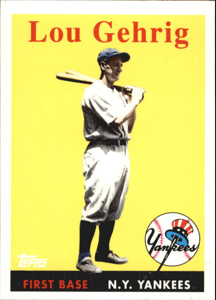 2010 Topps Vintage Legends Collection #VLC1 Lou Gehrig