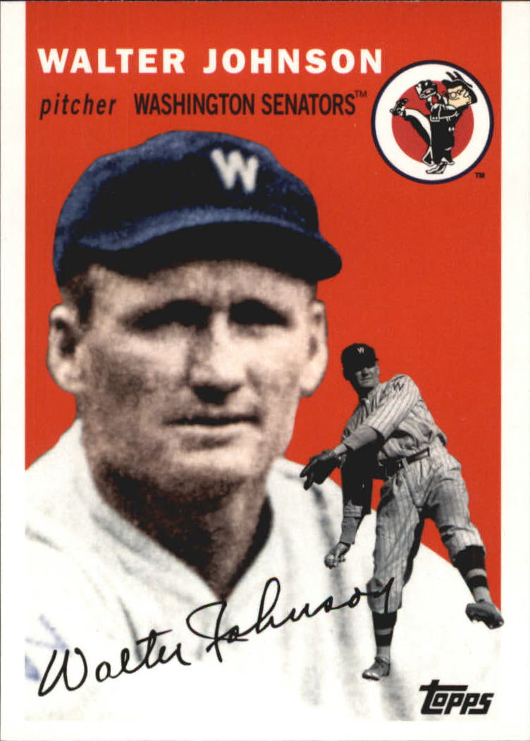 2010 Topps Vintage Legends Collection #VLC8 Walter Johnson