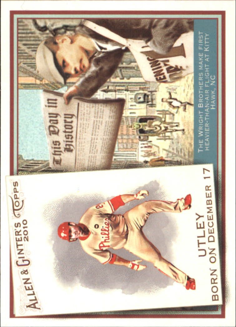 2010 Topps Allen and Ginter This Day in History #TDH1 Chase Utley