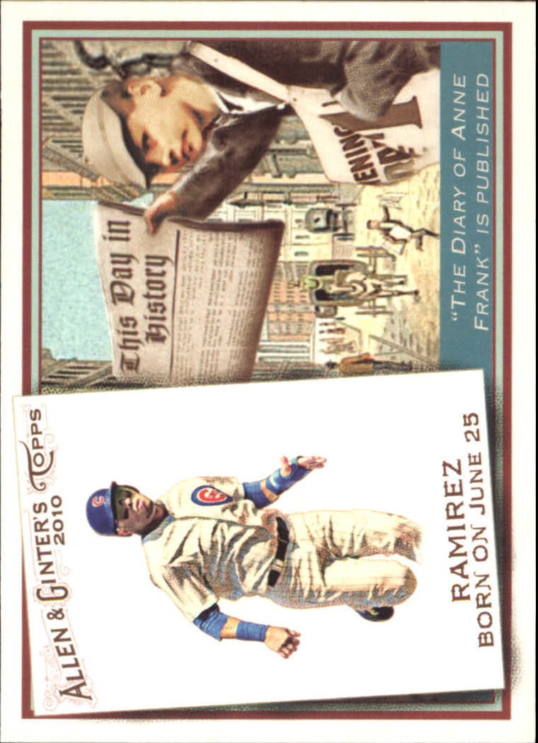 2010 Topps Allen and Ginter This Day in History #TDH3 Aramis Ramirez