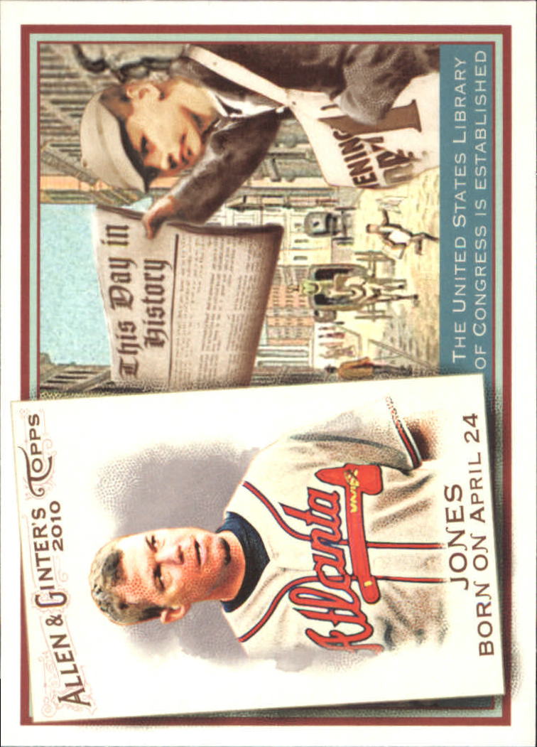2010 Topps Allen and Ginter This Day in History #TDH5 Chipper Jones