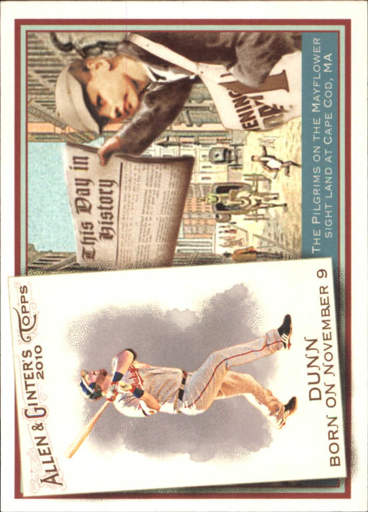 2010 Topps Allen and Ginter This Day in History #TDH13 Adam Dunn