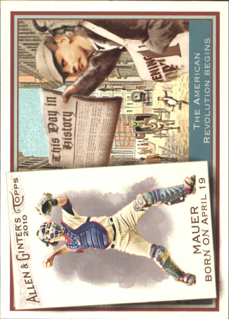 2010 Topps Allen and Ginter This Day in History #TDH17 Joe Mauer