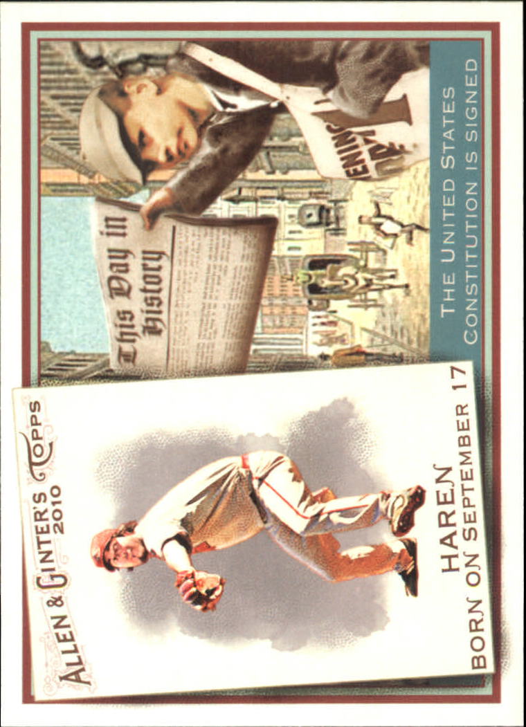 2010 Topps Allen and Ginter This Day in History #TDH23 Dan Haren