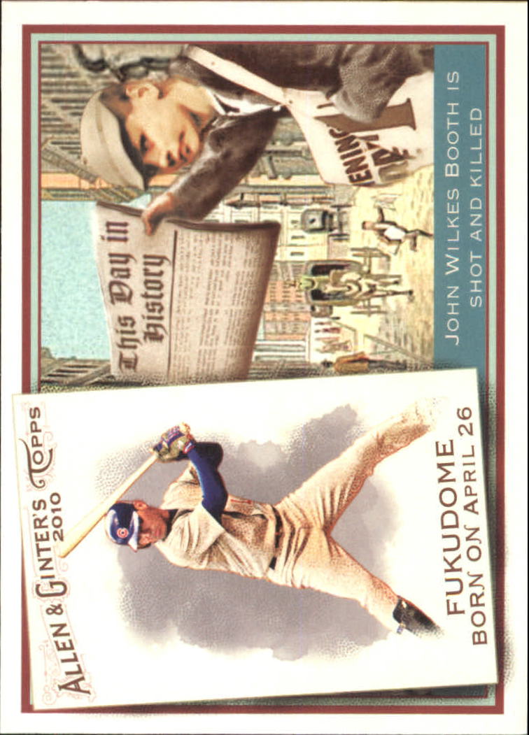 2010 Topps Allen and Ginter This Day in History #TDH33 Kosuke Fukudome
