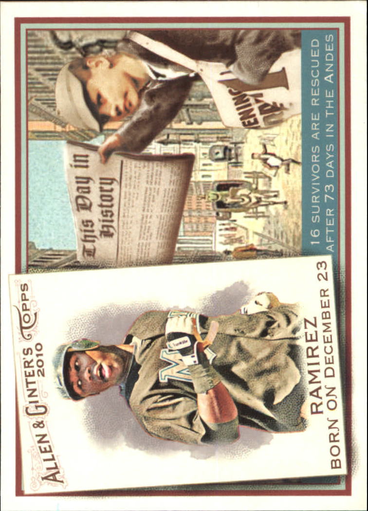 2010 Topps Allen and Ginter This Day in History #TDH36 Hanley Ramirez
