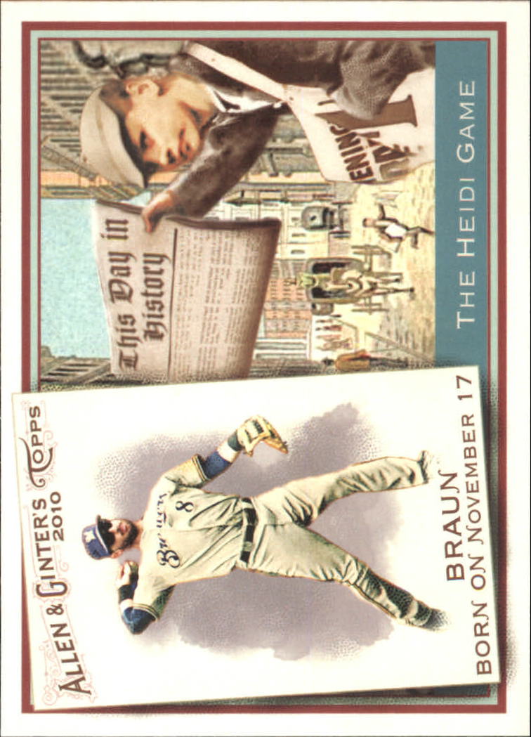 2010 Topps Allen and Ginter This Day in History #TDH55 Ryan Braun
