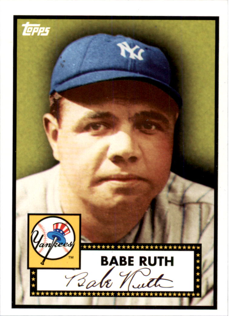 2010 Yankees Topps 27 World Championships 1 Babe Ruth/1952 Topps NMMT