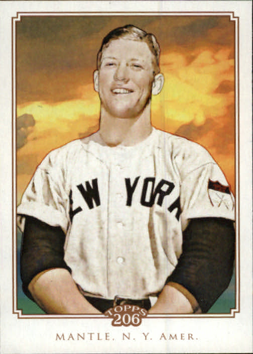 2010 Topps 206 #91 Mickey Mantle