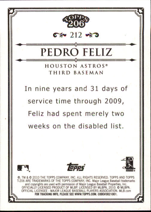 A8192- 2010 Topps 206 BB Card #s 201-300 +Inserts -You Pick- 15+ FREE US SHIP - Picture 23 of 243