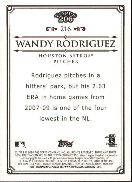 A8192- 2010 Topps 206 BB Card #s 201-300 +Inserts -You Pick- 15+ FREE US SHIP - Picture 31 of 243