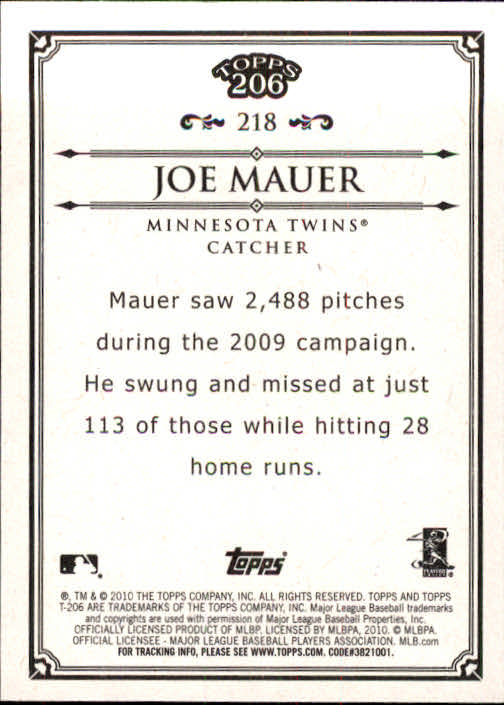 A8192- 2010 Topps 206 BB Card #s 201-300 +Inserts -You Pick- 15+ FREE US SHIP - Picture 33 of 243