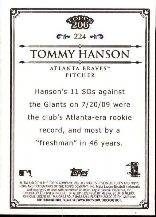 A8192- 2010 Topps 206 BB Card #s 201-300 +Inserts -You Pick- 15+ FREE US SHIP - Picture 45 of 243