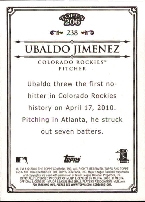 A8192- 2010 Topps 206 BB Card #s 201-300 +Inserts -You Pick- 15+ FREE US SHIP - Picture 73 of 243