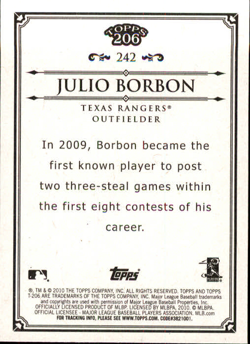 A8192- 2010 Topps 206 BB Card #s 201-300 +Inserts -You Pick- 15+ FREE US SHIP - Picture 81 of 243