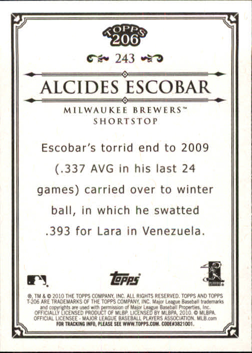 A8192- 2010 Topps 206 BB Card #s 201-300 +Inserts -You Pick- 15+ FREE US SHIP - Picture 83 of 243