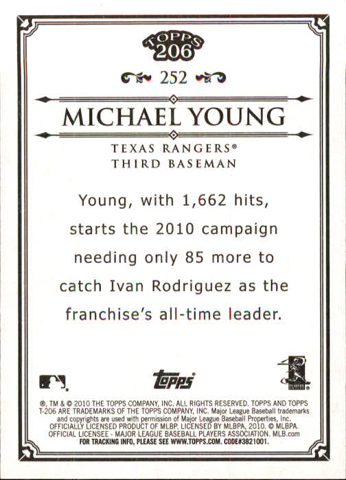 A8192- 2010 Topps 206 BB Card #s 201-300 +Inserts -You Pick- 15+ FREE US SHIP - Picture 95 of 243