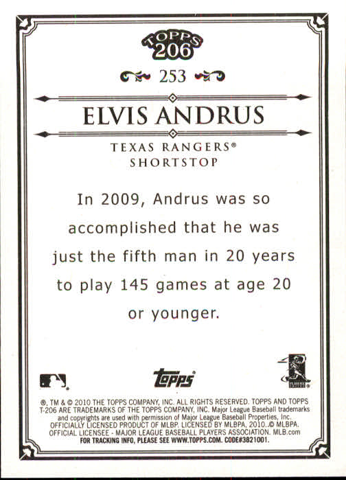 A8192- 2010 Topps 206 BB Card #s 201-300 +Inserts -You Pick- 15+ FREE US SHIP - Picture 97 of 243