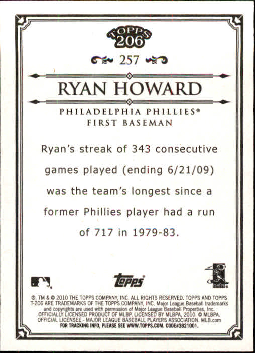 A8192- 2010 Topps 206 BB Card #s 201-300 +Inserts -You Pick- 15+ FREE US SHIP - Picture 101 of 243