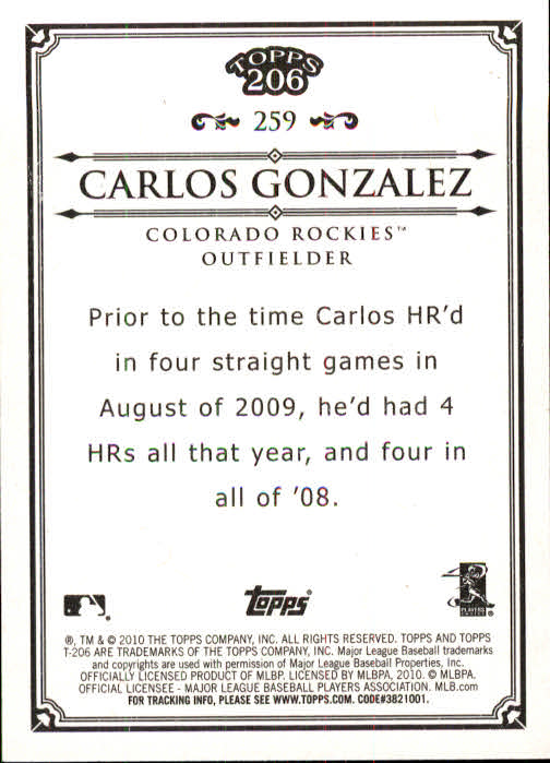 A8192- 2010 Topps 206 BB Card #s 201-300 +Inserts -You Pick- 15+ FREE US SHIP - Picture 105 of 243