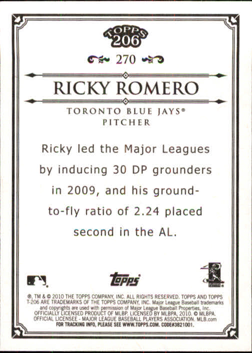A8192- 2010 Topps 206 BB Card #s 201-300 +Inserts -You Pick- 15+ FREE US SHIP - Picture 123 of 243