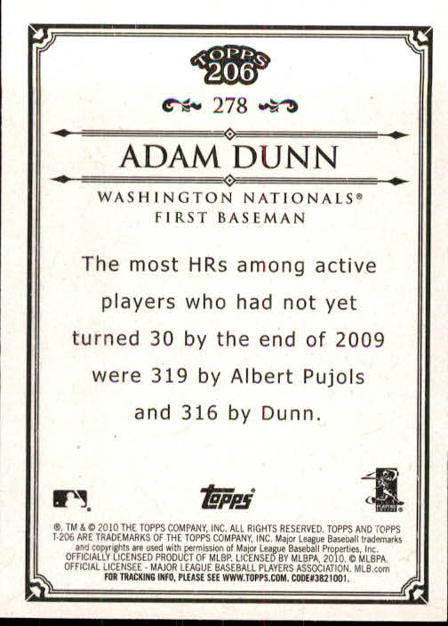 A8192- 2010 Topps 206 BB Card #s 201-300 +Inserts -You Pick- 15+ FREE US SHIP - Picture 135 of 243