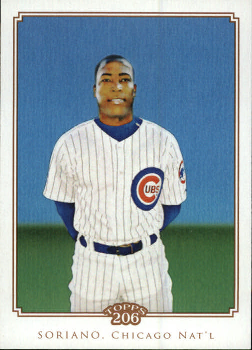 2010 Topps 206 #284 Alfonso Soriano