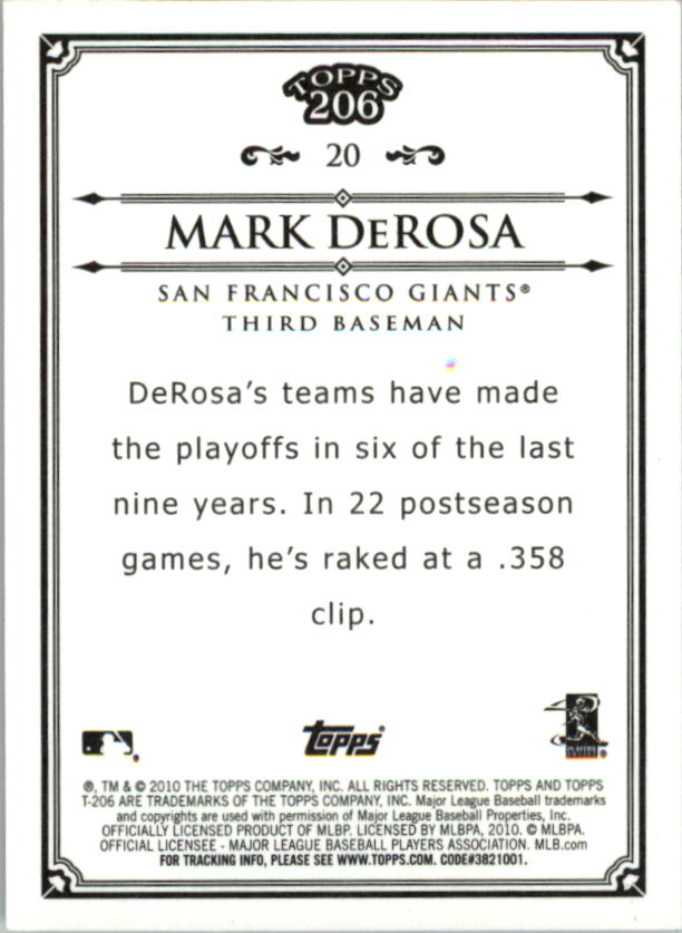 A8192- 2010 Topps 206 BB Card #s 201-300 +Inserts -You Pick- 15+ FREE US SHIP - Picture 189 of 243